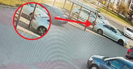 To zrobił pod sklepem i uciekł bez słowa. Wszystko się nagrało