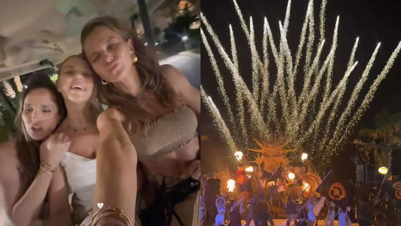 Anna Lewandowska na imprezie z Mariną i Julią Bednarek