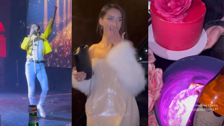 Tak Patrycja Tuchlińska świętowała 28. urodziny: tańce na szarfie, luksusowe dodatki i drogi szampan... (ZDJĘCIA)