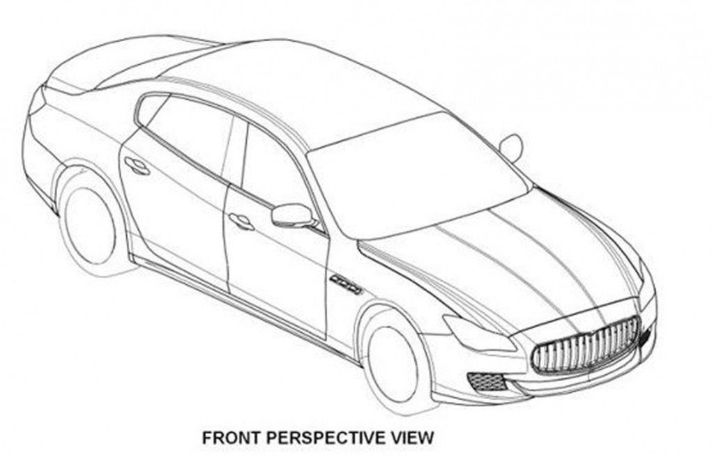 Rzekome szkice patentowe Maserati Quattroporte (2014)