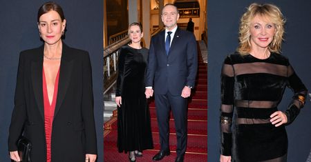 Eleganckie znane twarze brylują na jubileuszowej gali w Teatrze Wielkim: Maja Ostaszewska, Beata Ścibakówna oraz Marta i Karol Nawroccy (ZDJĘCIA)