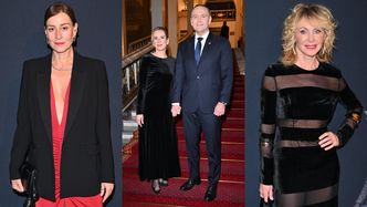 Eleganckie znane twarze brylują na jubileuszowej gali w Teatrze Wielkim: Maja Ostaszewska, Beata Ścibakówna oraz Marta i Karol Nawroccy (ZDJĘCIA)