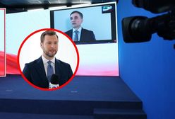 Zadrwił z Ziobry na początku programu. Przywitał widzów z ekranu