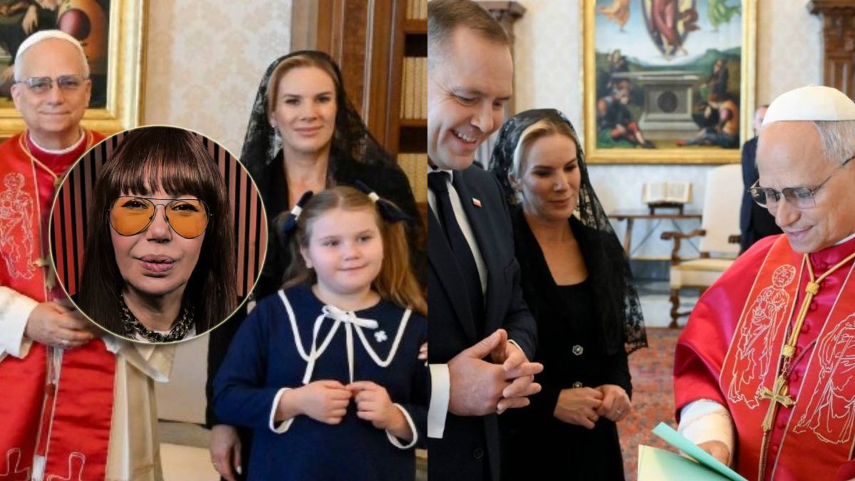 Marta Nawrocka na audiencji u papieża