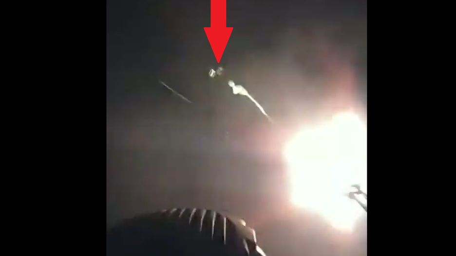 Ukraiński Gepard podczas strzelania do dronów Shahed.
