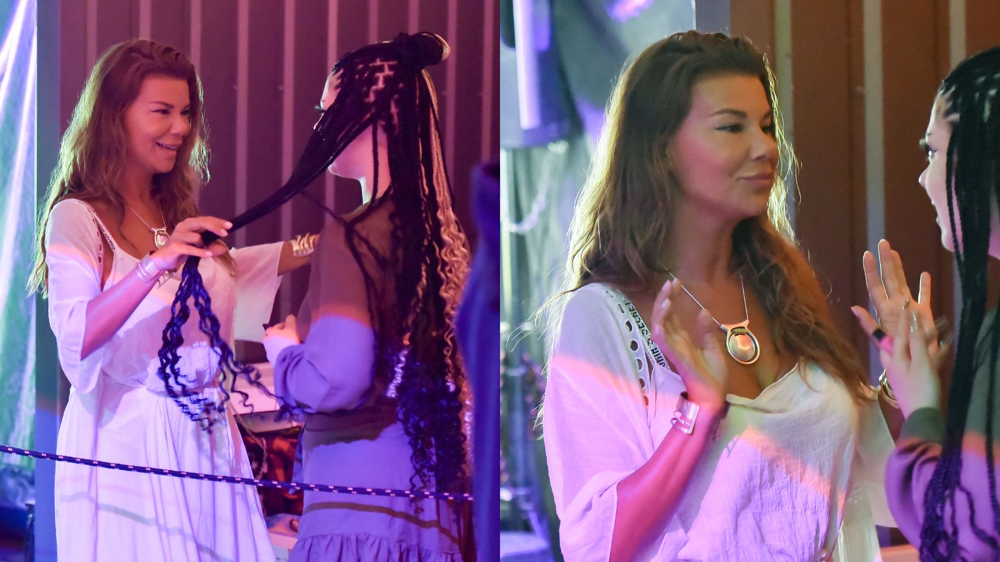 Edyta Górniak bawi się podczas didżejskiego setu Allana Krupy