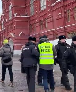 Protest w Moskwie. Zatrzymano dziennikarzy. "Robili zdjęcia"