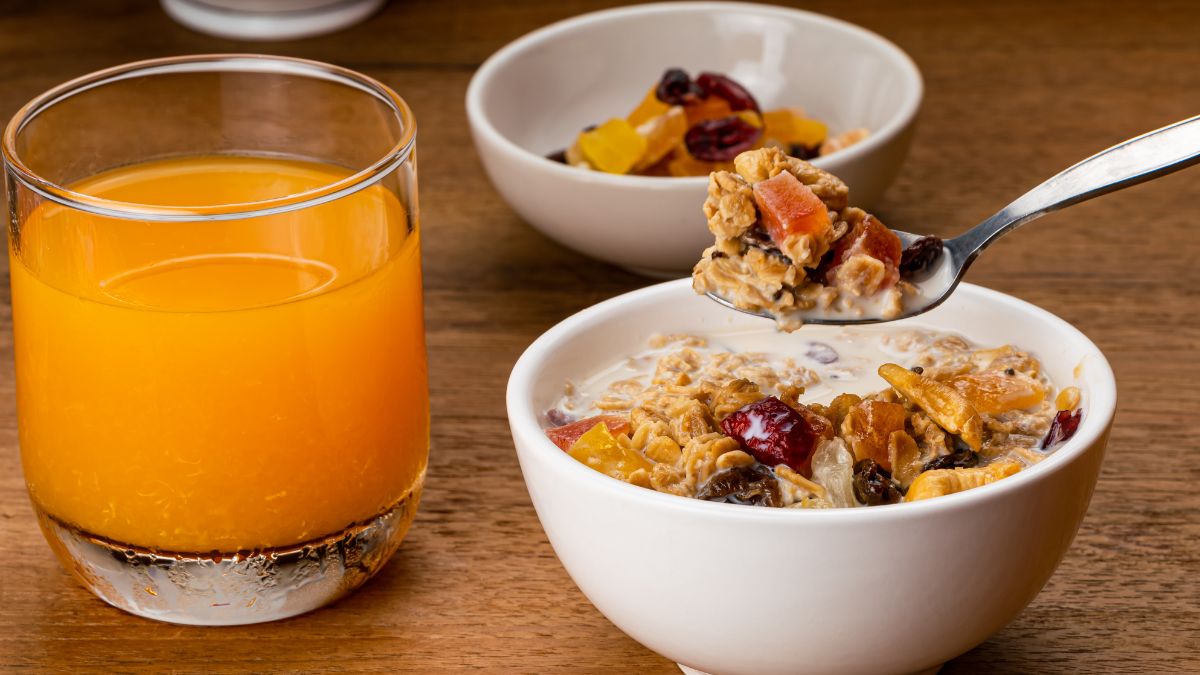 Zdrowa żywność na śniadanie.