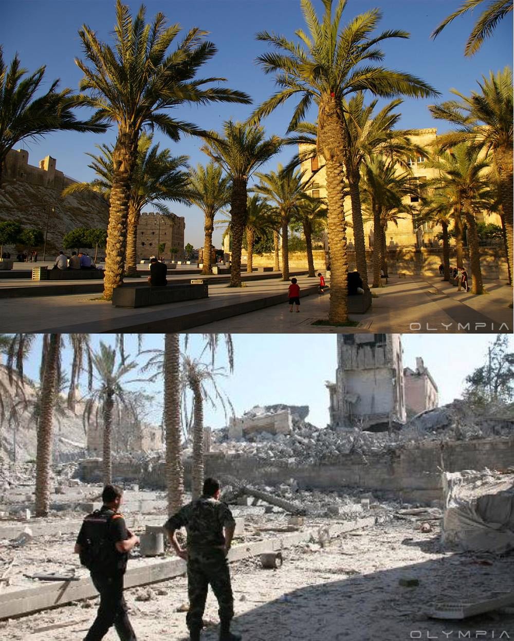 Syria przed i po wojnie - przerażające zdjęcia ukazujące zniszczenia i dramat mieszkańców 3