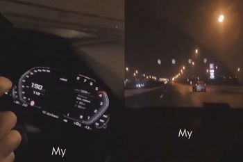 Sama się pochwaliła. Tyle miała na liczniku na wjeździe do miasta