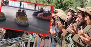 Afganistan. Talibowie w parku rozrywki. Bawią się jak dzieci na trampolinie