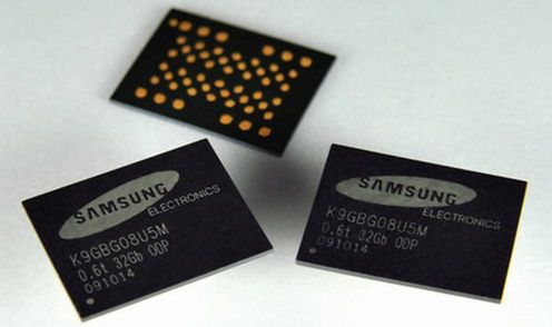 Samsung-0.6mm-thick-8-chip-NAND-Memory-Package