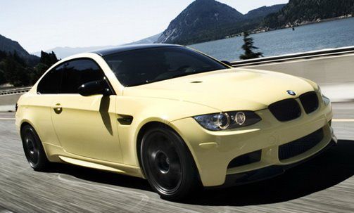 BMW M3 prawie Yellow Bahama
