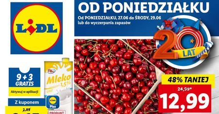 Lidl nowa gazetka 27.06-29.06. Promocje w Lidlu od poniedziałku 27 czerwca