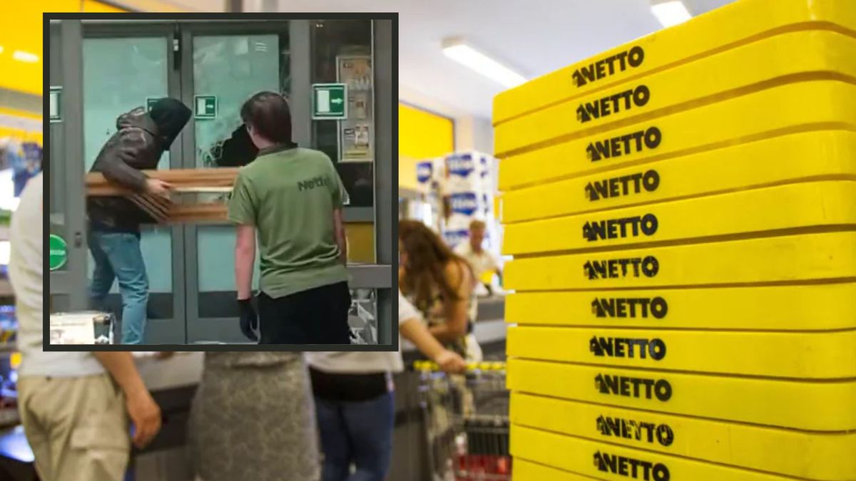 Złodziej chwycił za paletę i wybił szybę. Obsługa oniemiała