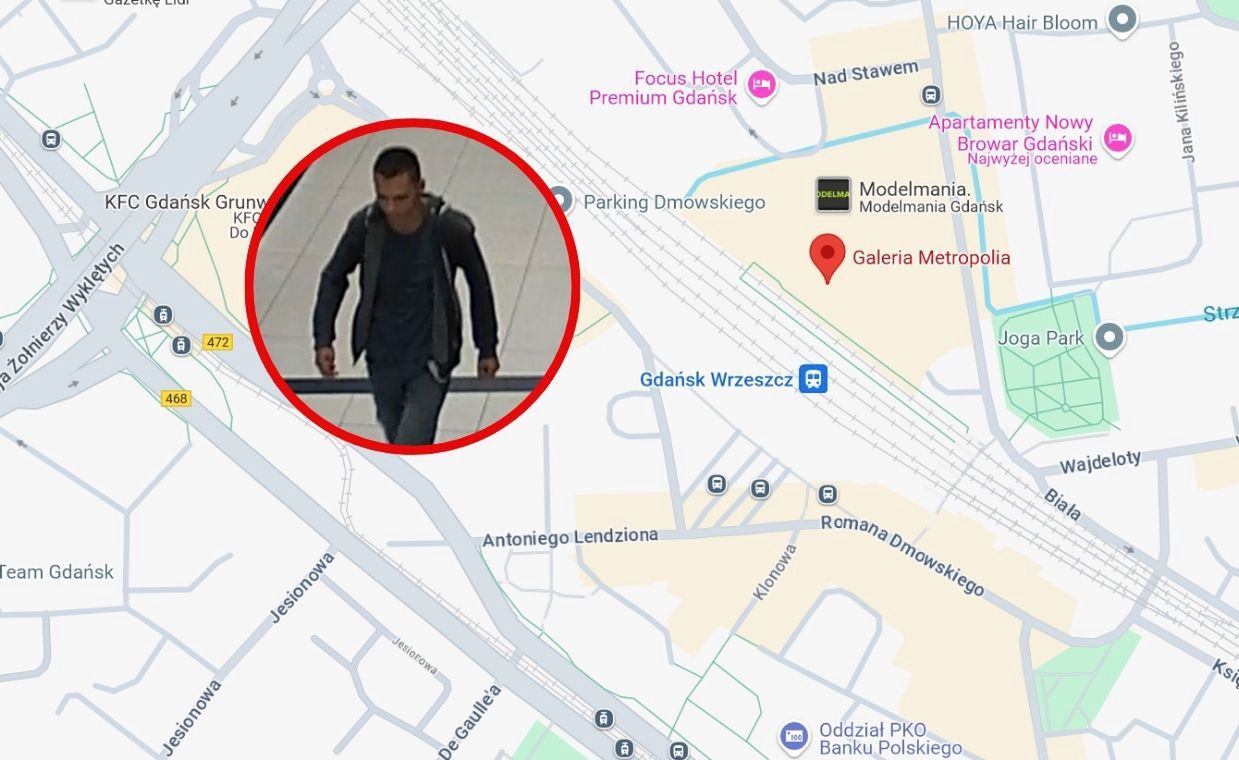 Atak w galerii handlowej. Policja publikuje wizerunek mężczyzny