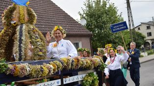 Dożynki w Starej Łubiance. Z pomysłem i niezwykle kolorowo, choć z przerwami na deszcz...