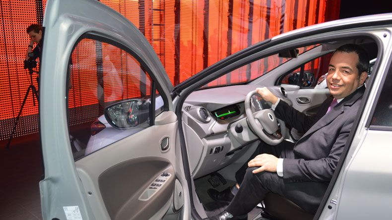 Eric Feunteun za kierownicą Renault Zoe