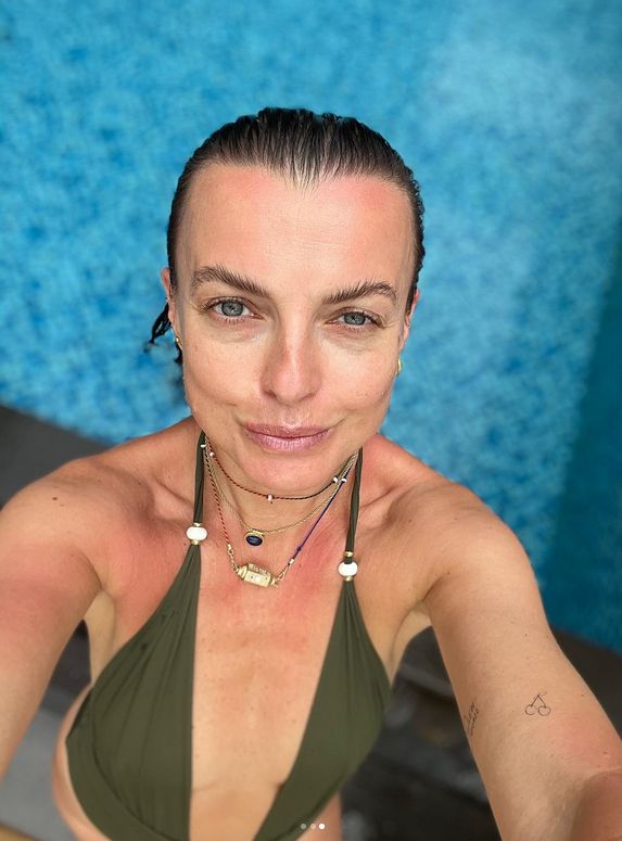Katarzyna Sokołowska na rodzinnych wakacjach w tropikach