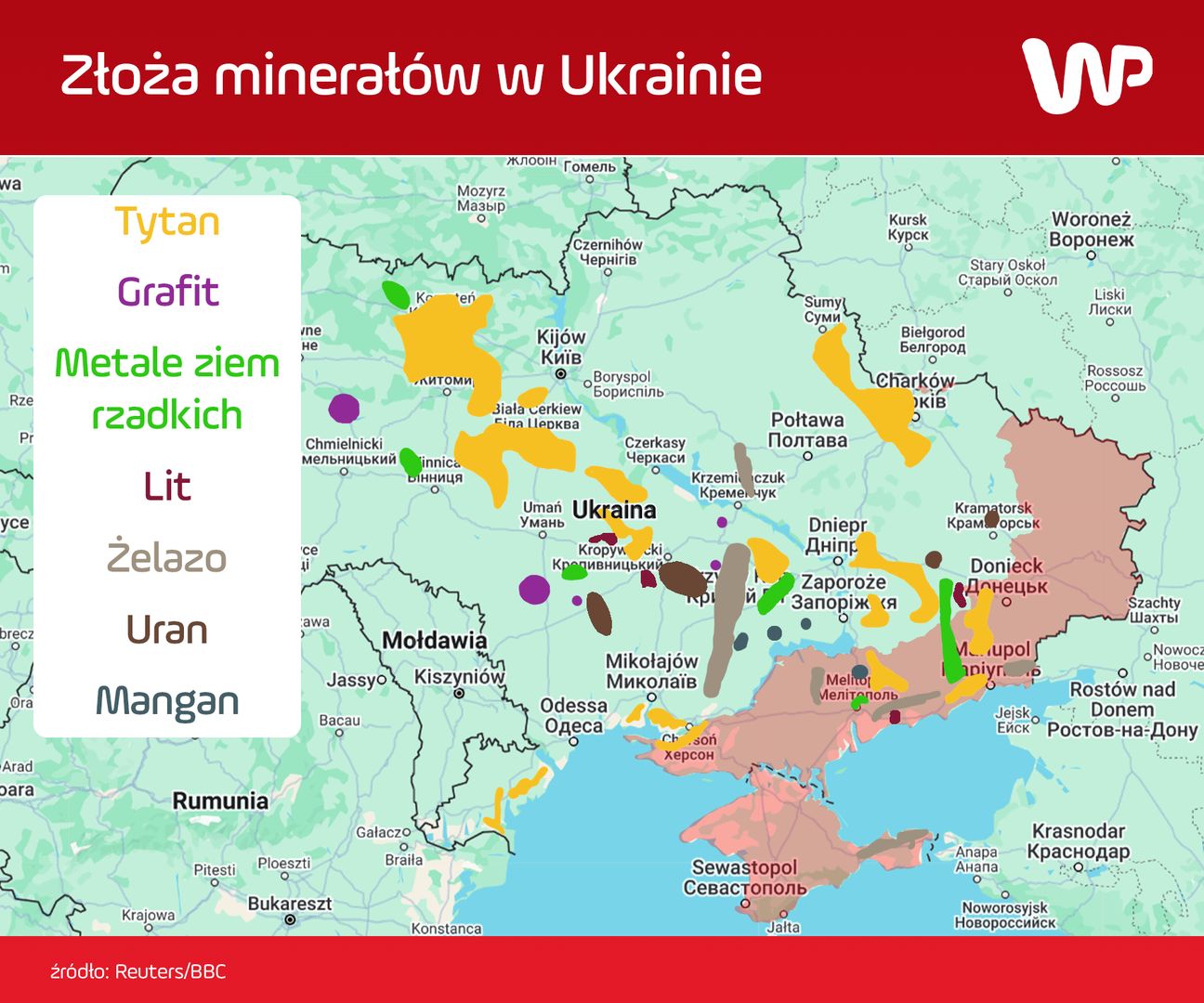 Złoża minerałów w Ukrainie
