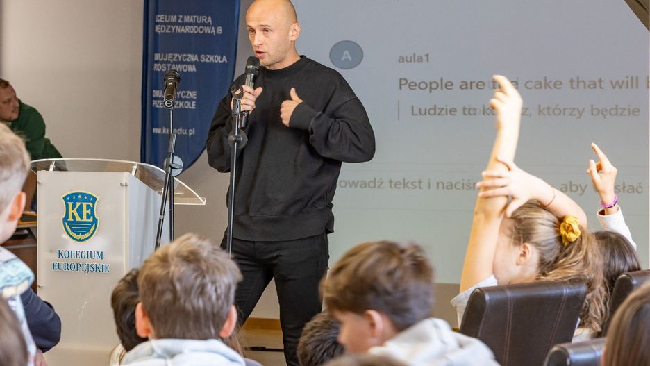 Michał Pazdan był gościem Kolegium Europejskiego