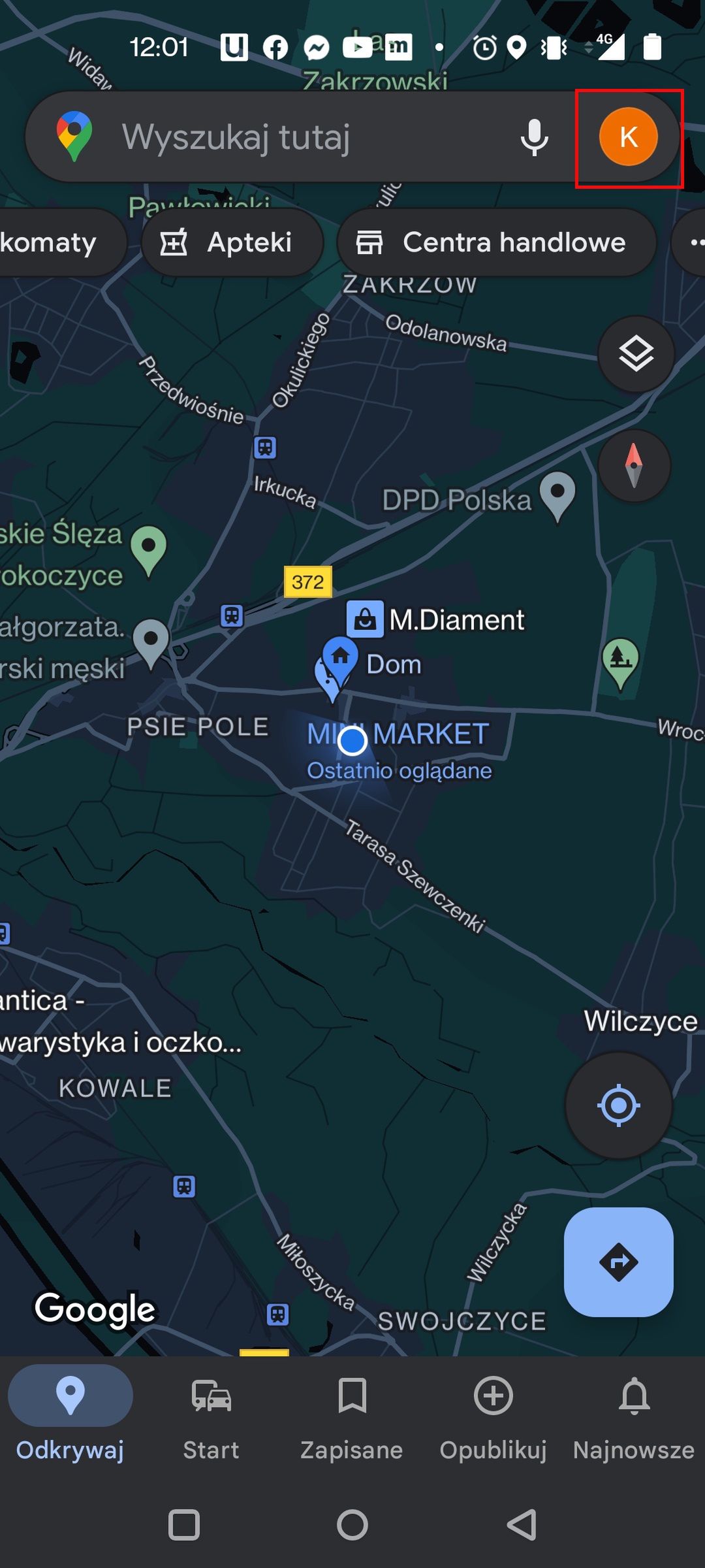 Google Maps: kilkamy na profil w mapach Google