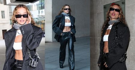 Rita Ora eksponuje zabójcze mięśnie brzucha na ulicach Londynu (ZDJĘCIA)