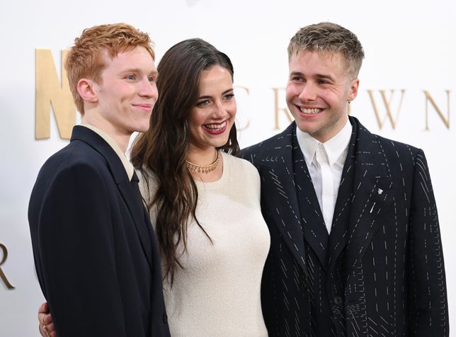 "The Crown" Finale Celebration - Arrivals
LONDON, ENGLAND - DECEMBER 05: Luther Ford, Meg Bellamy and Ed McVey attend "The Crown" Finale Celebration at The Royal Festival Hall on December 05, 2023 in London, England. (Photo by Karwai Tang/WireImage)
Karwai Tang