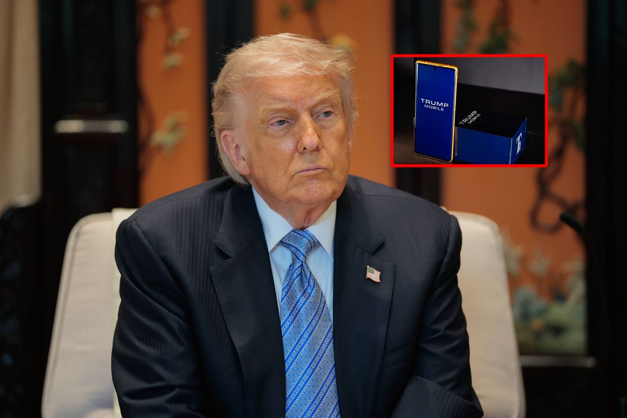 Złoty telefon Trumpa miał podbić USA. Internauci zauważyli błąd