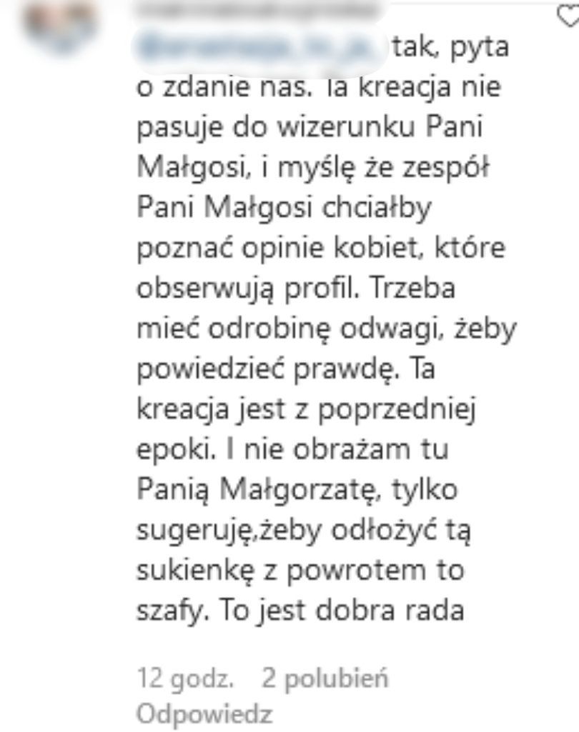 Internauci krytykują kusą kreację Małgorzaty Rozenek
