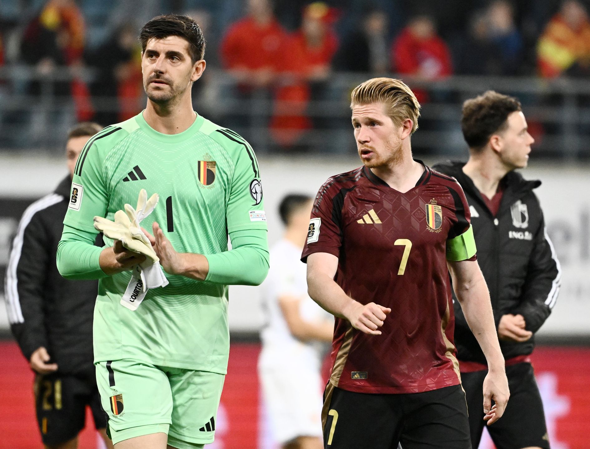Kevin de Bruyne i Thibaut Courtois