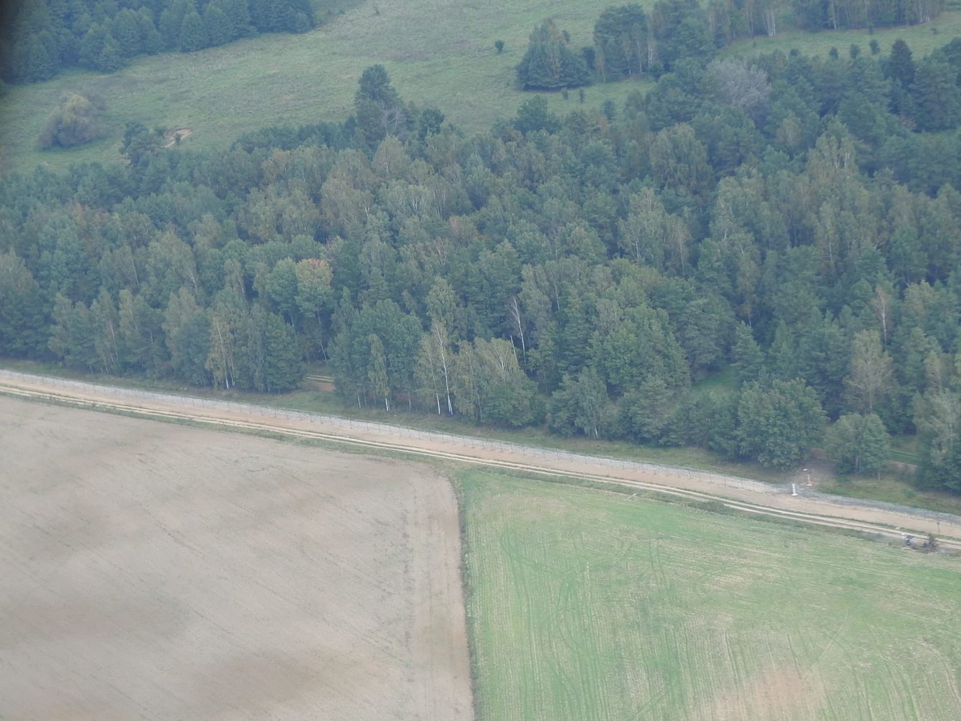 Samolot patroluje granicę polsko-białoruską