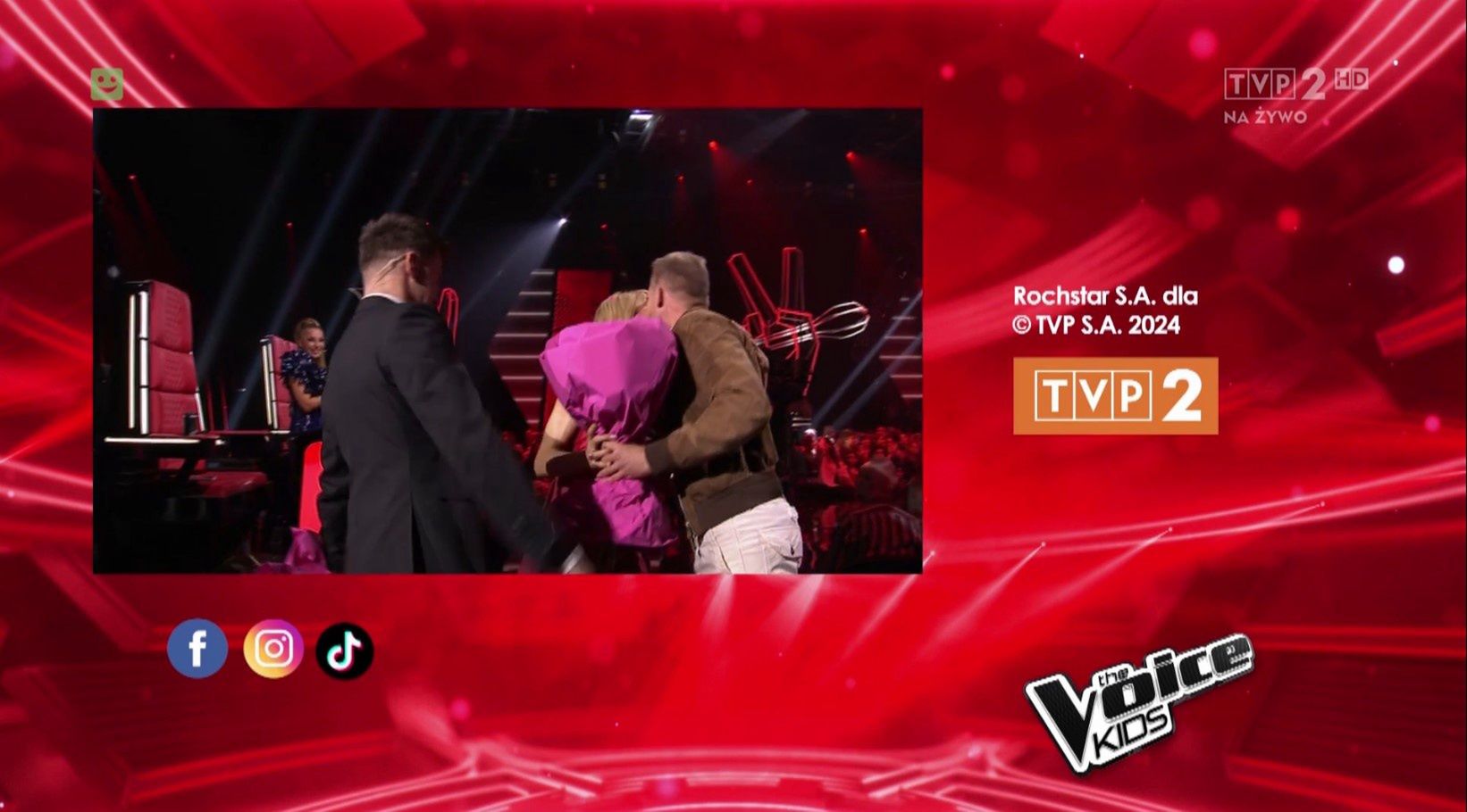 Pożegnanie Rinke Rooyensa z prowadzącymi "The Voice Kids"