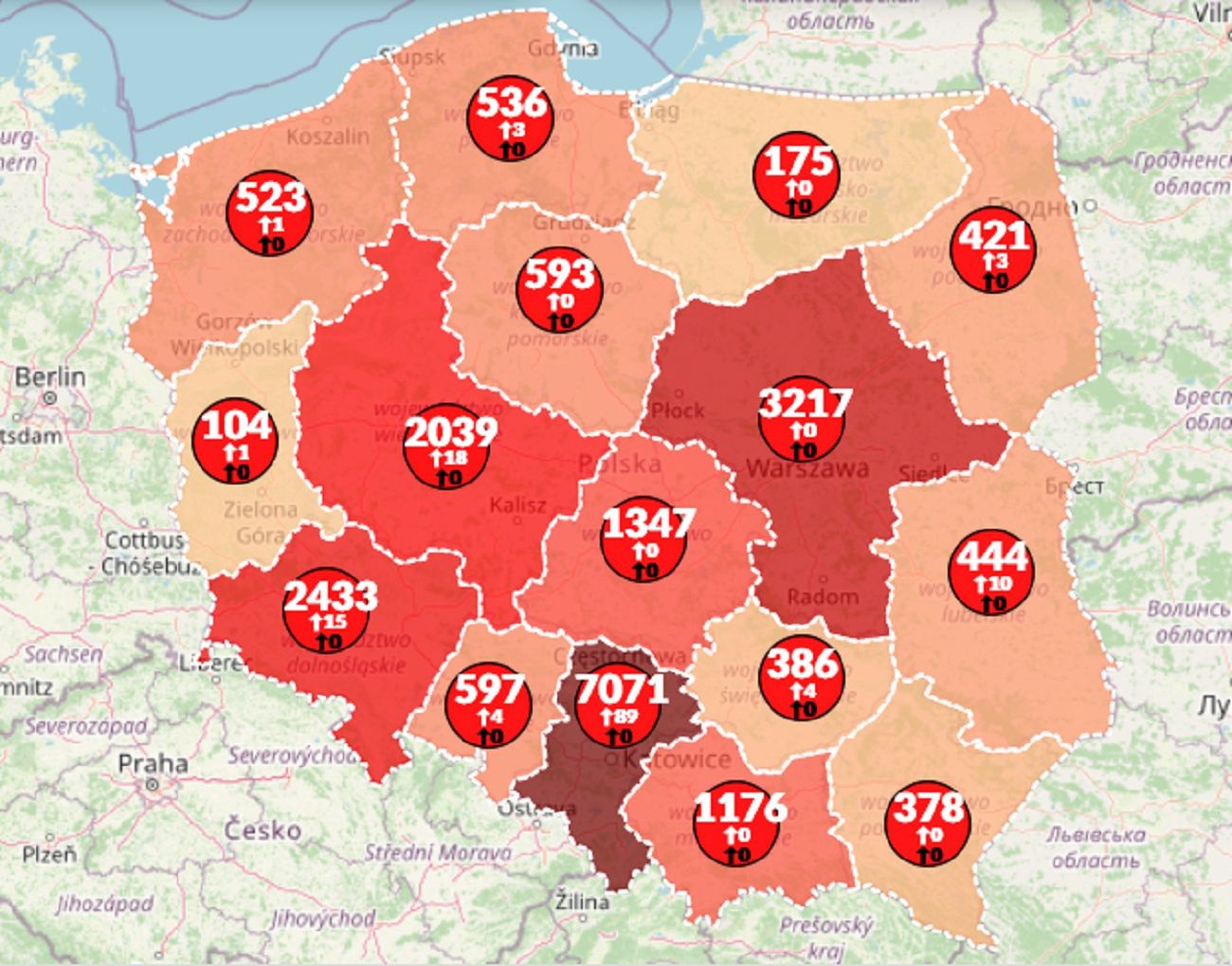 Koronawirus w Polsce. Aktualna mapa zarażeń