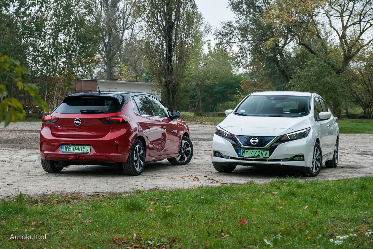 Opel Corsa-e i Nissan Leaf