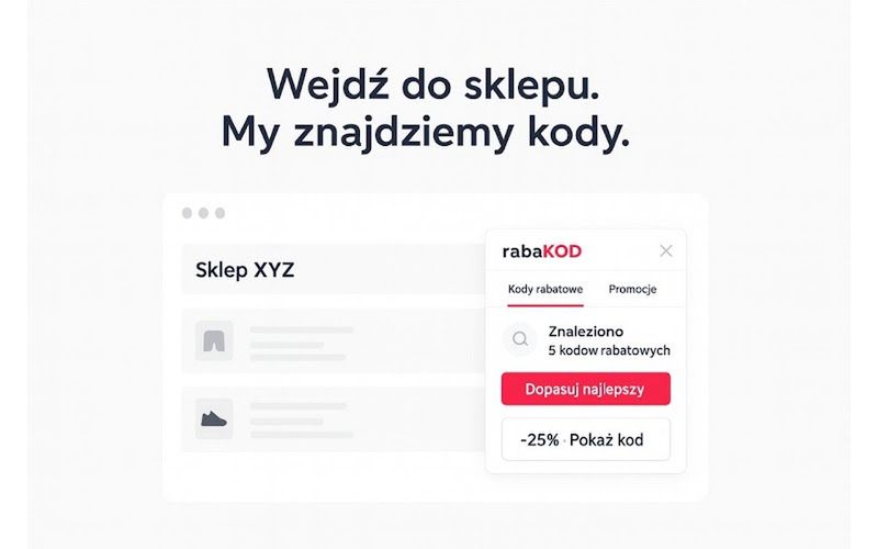 Wejdź do sklepu. RabaKOD zajmie się resztą.