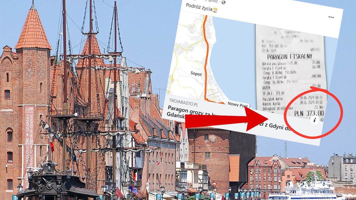 Paragon grozy za taksówkę. Takiej kwoty się nie spodziewała