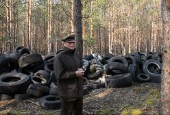 Nadleśnictwo Lubsko. Hałda opon w lesie. "Straszne. Ręce opadają"