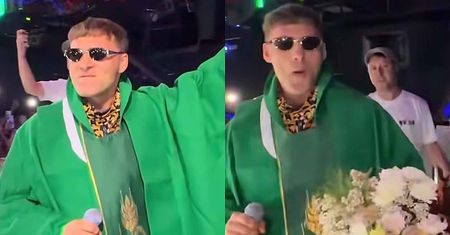 Raper Major SPZ przyszedł na koncert jako KSIĄDZ. Rozeźleni fani węszą hucpę: "Jawne wyśmiewanie wiary"
