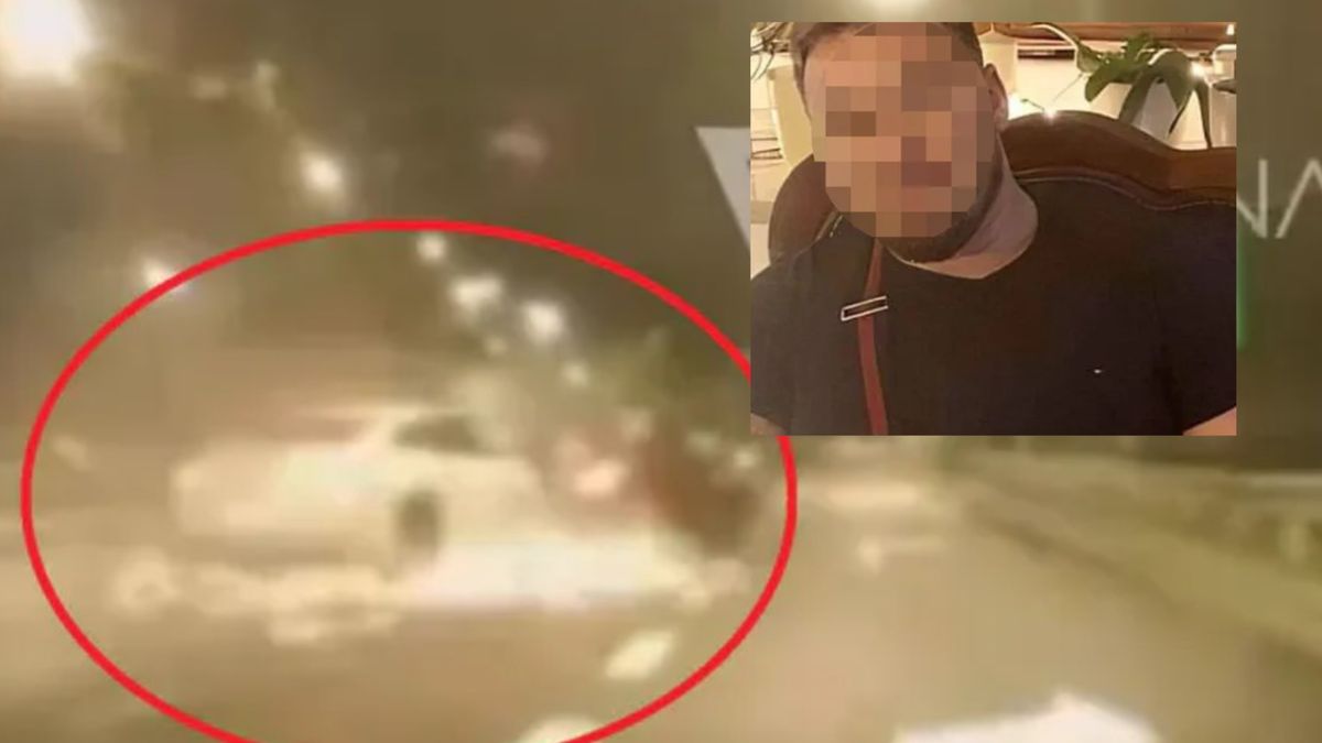 Łukasz Ż. wjechał w inne auto na Trasie Łazienkowskiej.