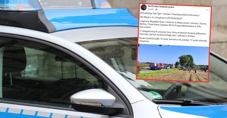 Wypadek w Świętokrzyskiem. Nie żyje jedna osoba, 18 jest rannych