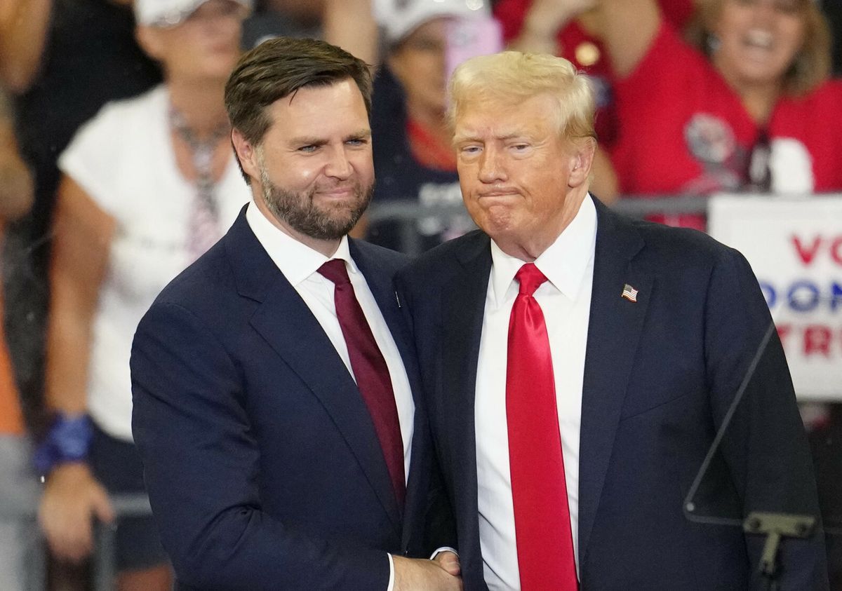 J.D. Vance kandydat na wiceprezydenta i Donald Trump 