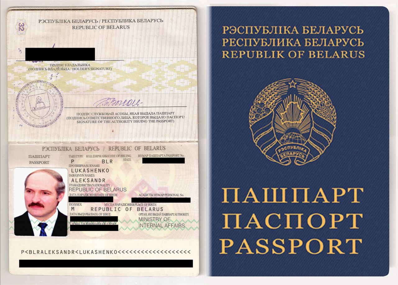 Hakerzy opublikowali paszport, który ich zdaniem zawiera dane Łukaszenki.
