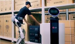 LG prezentuje robota CLOi SuitBot wspomagającego ludzkie ciało