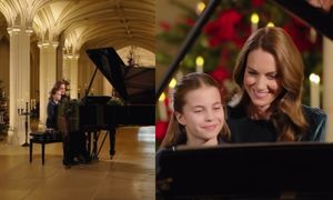 Kate Middleton i księżniczka Charlotte zagrały w duecie na fortepianie! Nagranie PODBIJA SIEĆ. "Piękny moment" (WIDEO)