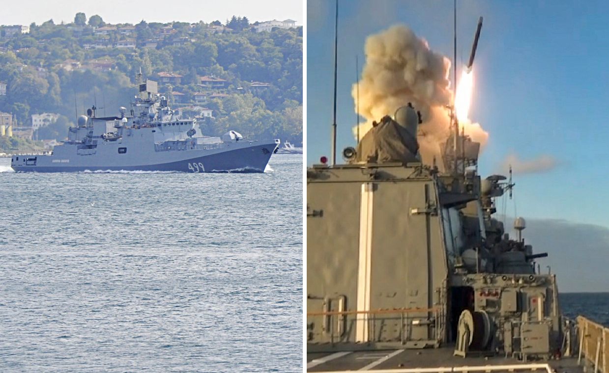 Zagrożenie atakiem. Putin wysłał fregatę z rakietami. Dowódcą zdrajca
