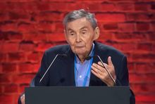 Marian Turski, fot. kadr z TVN24