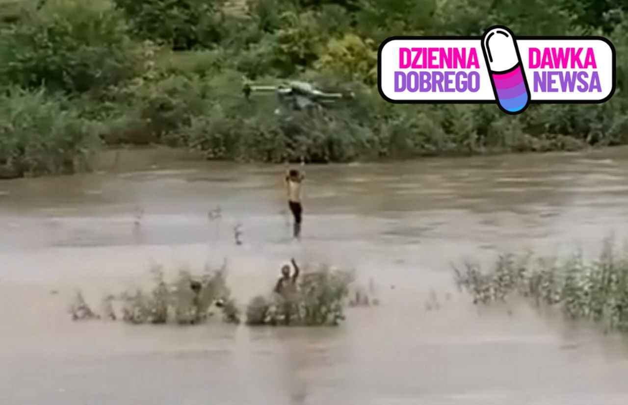 Rolnik dronem uratował dzieci. Nagranie stało się hitem