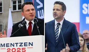 Trzaskowski może się obawiać? Tak w II turze wypada Mentzen