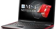 MSI GX723 - nowy laptop dla graczy